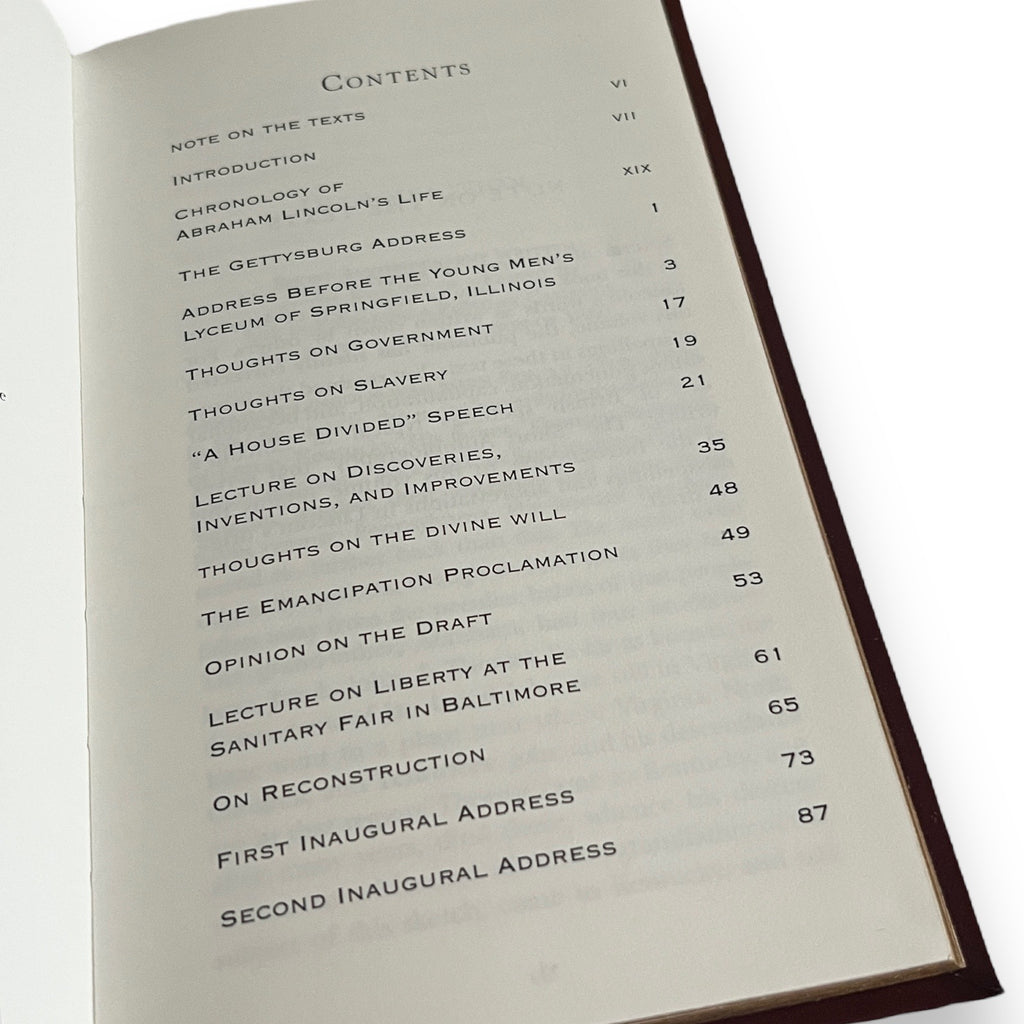The Gettysburg Address and Other Writings by Abraham Lincoln - Collectible Deluxe Gift Pocket Size 7X4 - Flexi Bound Faux Leather Cover - Classic Book