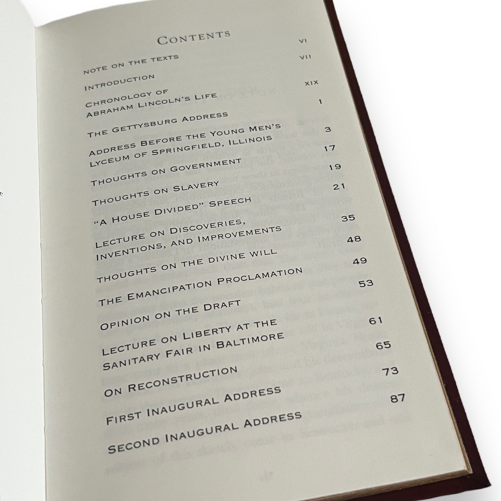The Gettysburg Address and Other Writings by Abraham Lincoln - Collectible Deluxe Gift Pocket Size 7X4 - Flexi Bound Faux Leather Cover - Classic Book