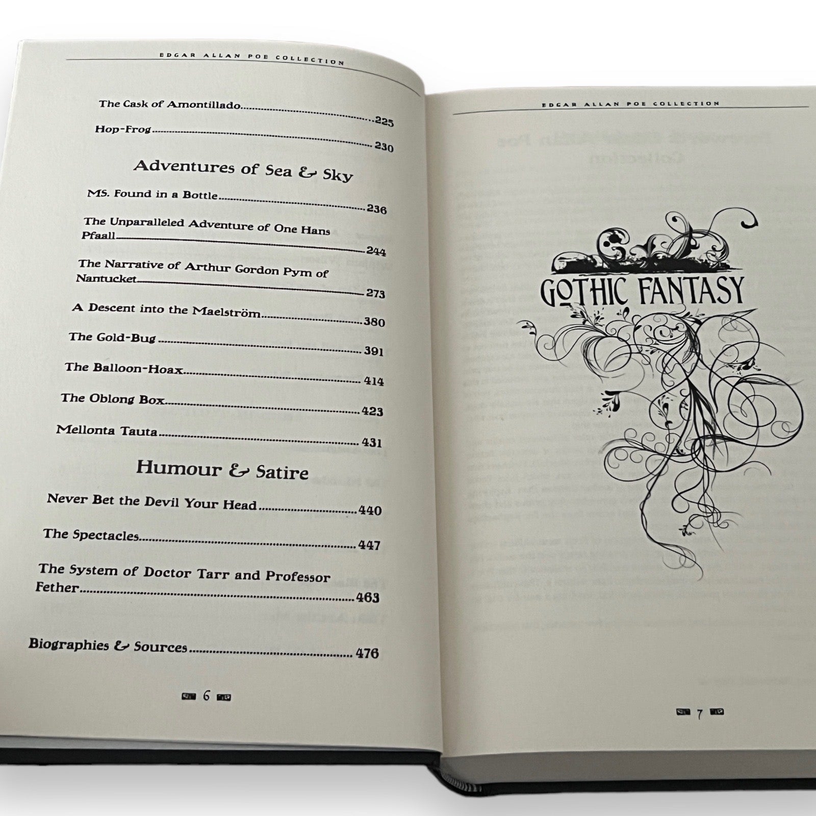 Edgar Allan Poe Short Stories Gothic Fantasy - Collectible Deluxe Hardcover