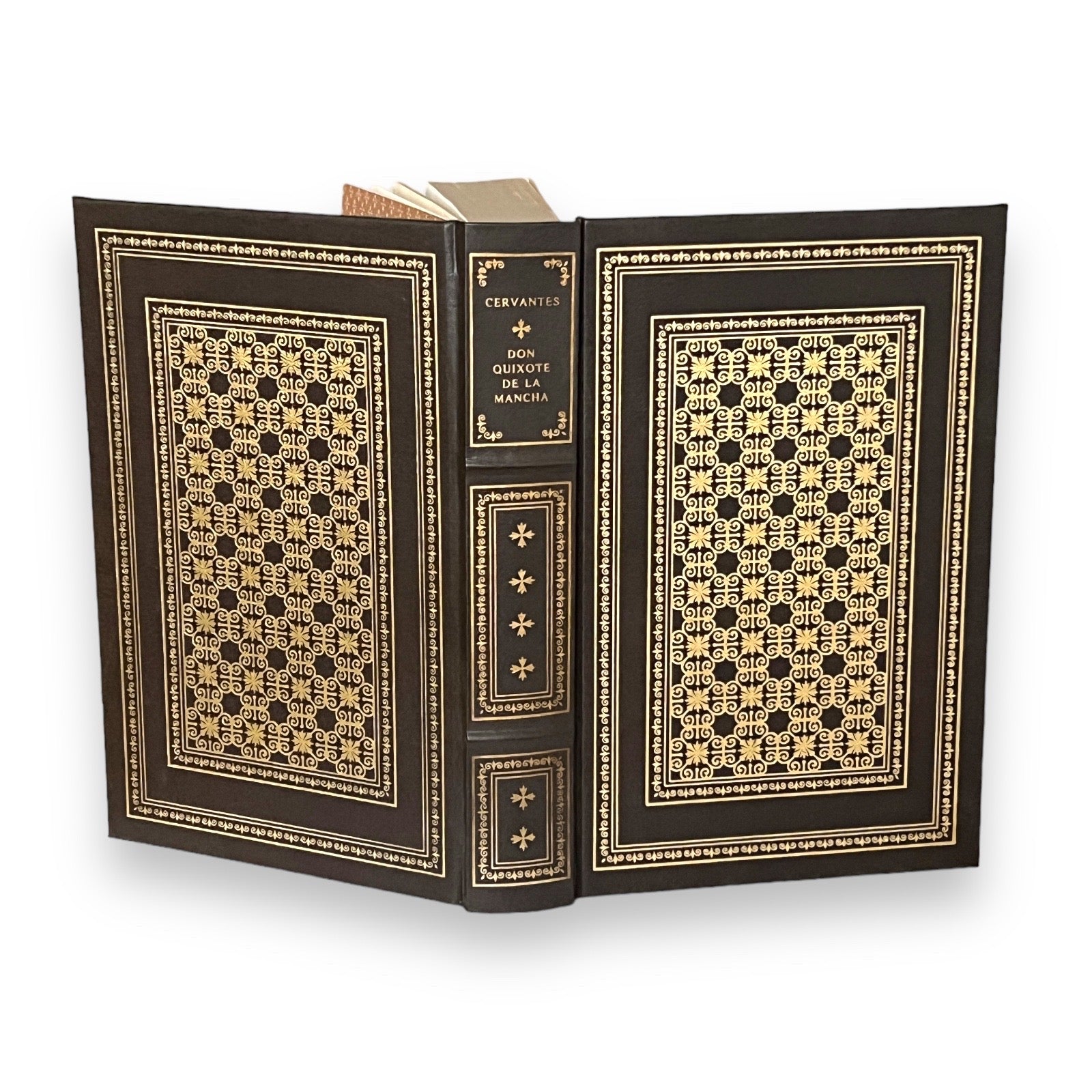 Don Quixote De La Mancha by Miguel De Cervantes - Leather Bound -The Franklin Library, 1979