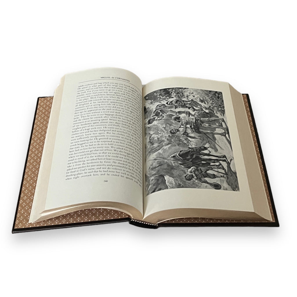 Don Quixote De La Mancha by Miguel De Cervantes - Leather Bound -The Franklin Library, 1979