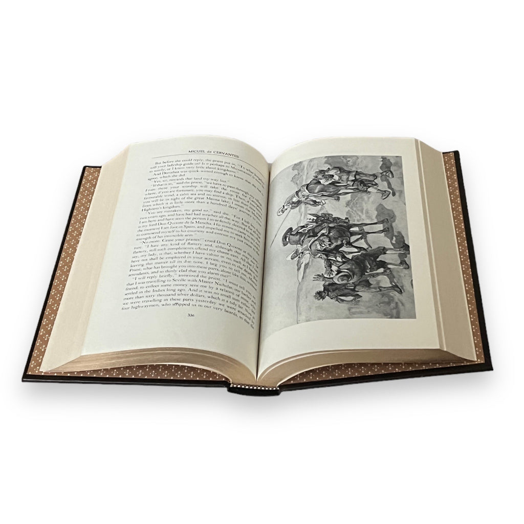 Don Quixote De La Mancha by Miguel De Cervantes - Leather Bound -The Franklin Library, 1979