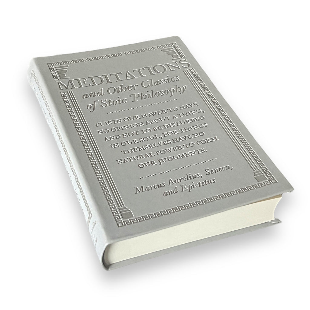 Meditations & Classic Stoic Philosophy by Marcus Aurelius Seneca Epictetus - Collectible Flexi Bound Faux Leather Cover
