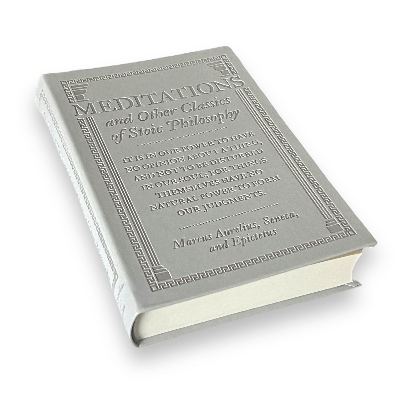 Meditations & Classic Stoic Philosophy by Marcus Aurelius Seneca Epictetus - Collectible Flexi Bound Faux Leather Cover