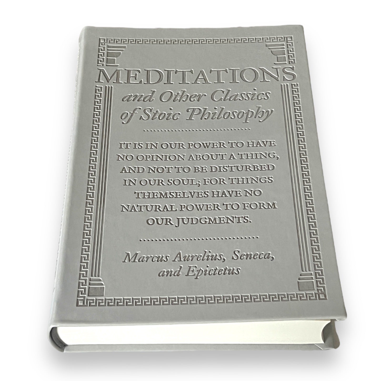 Meditations & Classic Stoic Philosophy by Marcus Aurelius Seneca Epictetus - Collectible Flexi Bound Faux Leather Cover