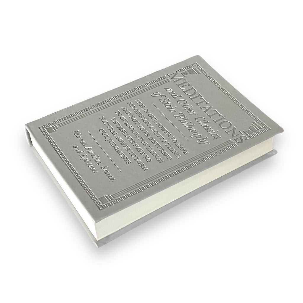 Meditations & Classic Stoic Philosophy by Marcus Aurelius Seneca Epictetus - Collectible Flexi Bound Faux Leather Cover