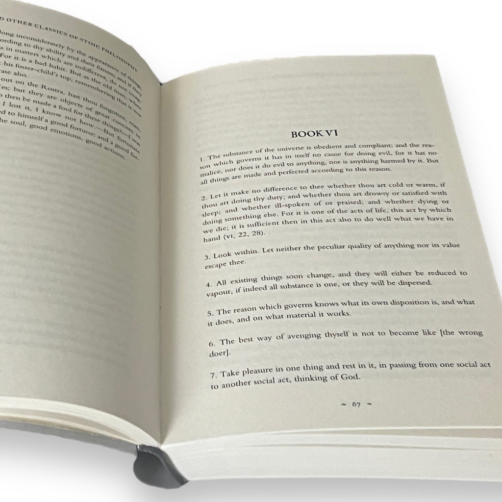 Meditations & Classic Stoic Philosophy by Marcus Aurelius Seneca Epictetus - Collectible Flexi Bound Faux Leather Cover