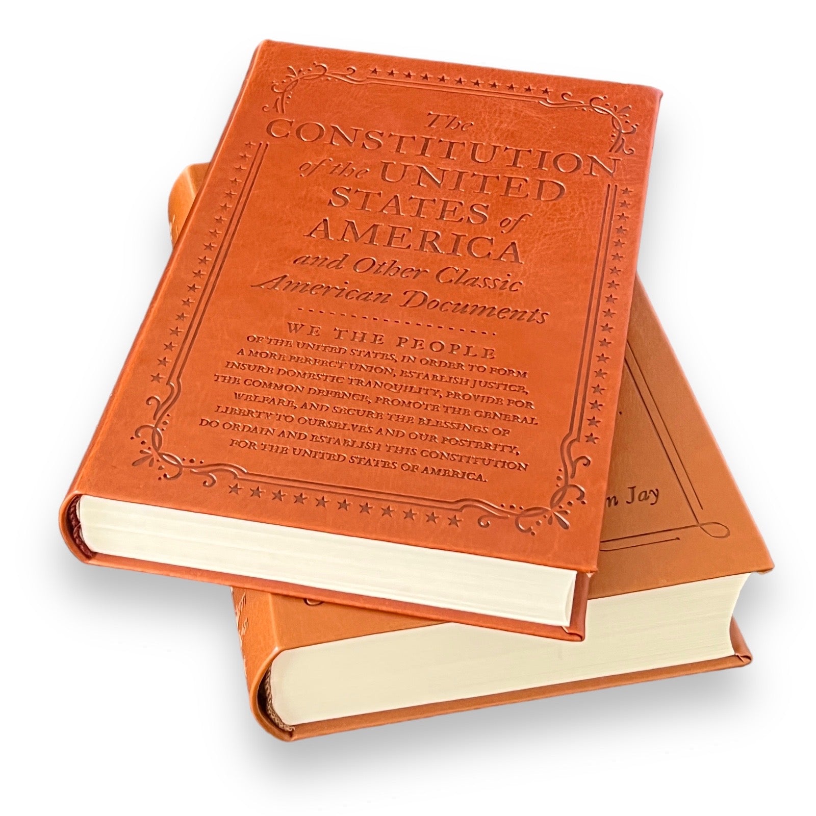 2-Book Set: US Constitution & The Federalist Papers - Collectible Flexi Bound Faux Leather Cover