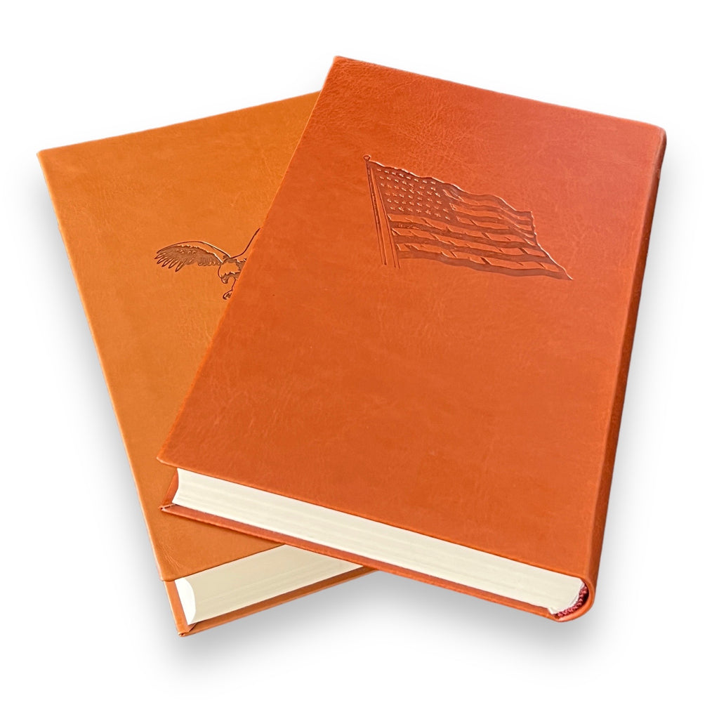 2-Book Set: US Constitution & The Federalist Papers - Collectible Flexi Bound Faux Leather Cover