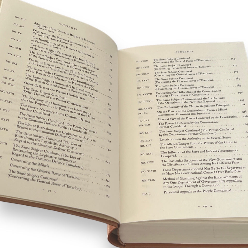 The Federalist Papers by A. Hamilton, J. Madison - Collectible Flexi Bound Faux Leather Cover