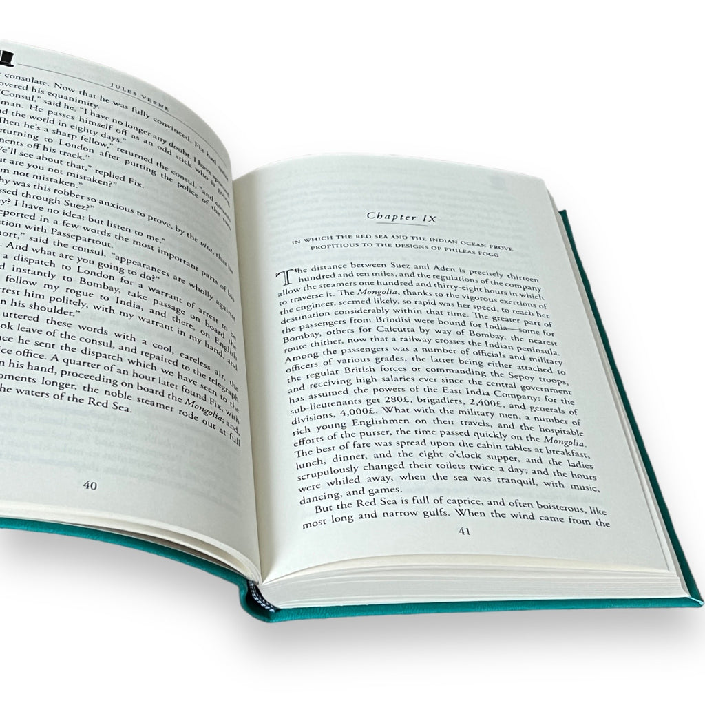 Around the World in Eighty 80 Days by JULES VERNE  - Collectible Deluxe Special Gift Edition - Flexi Bound Faux Leather Cover - Classic Book