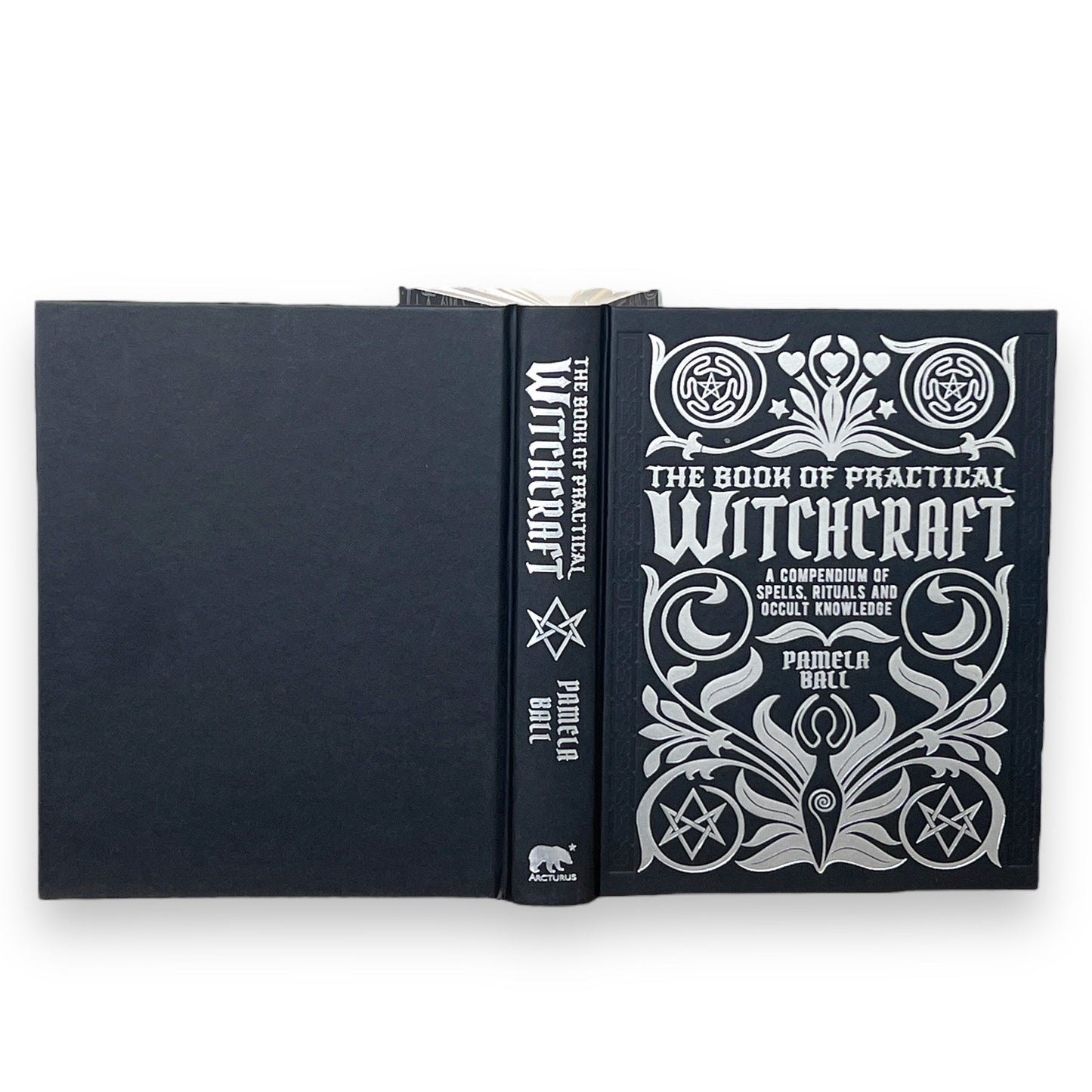 The BOOK Of PRACTICAL WITCHCRAFT Pamela Ball - Collectible Deluxe Special Gift Edition - Hardcover with Sliver Edges - Classic Book