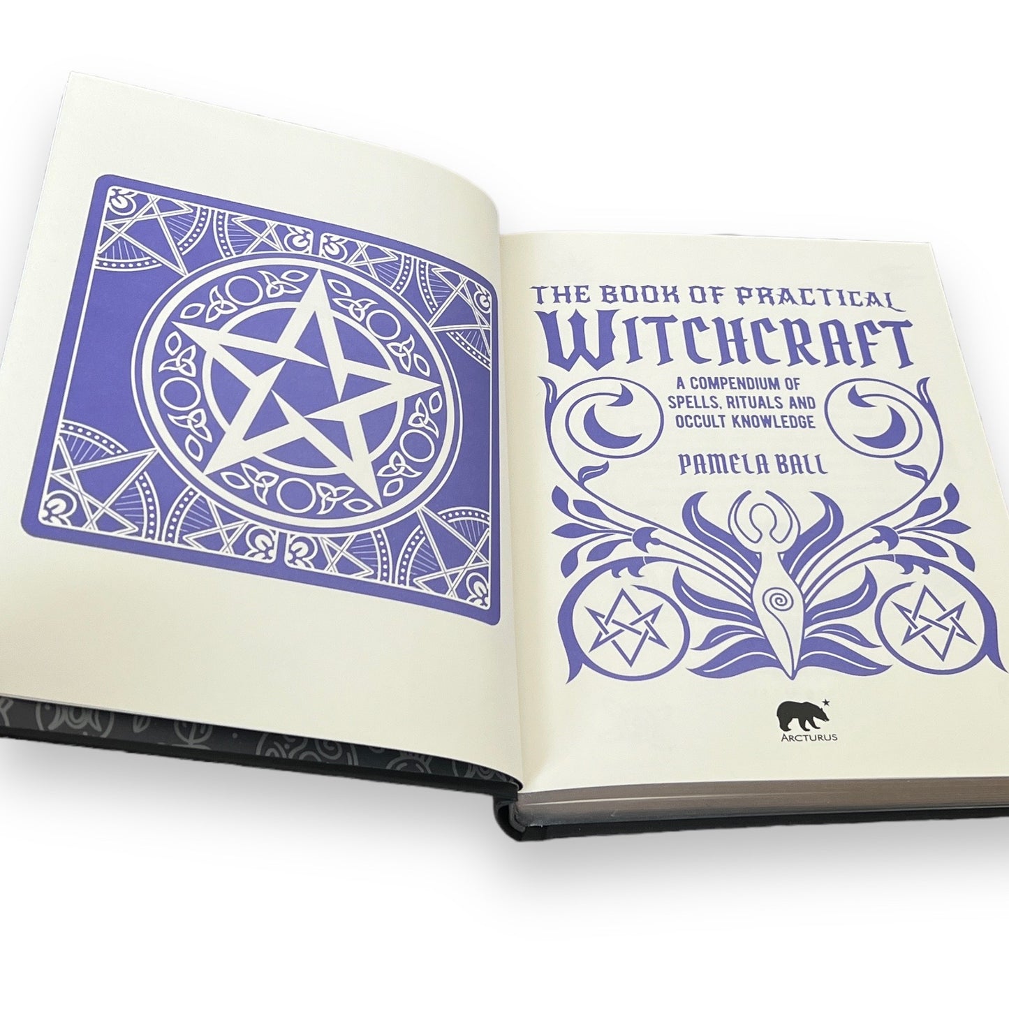 The BOOK Of PRACTICAL WITCHCRAFT Pamela Ball - Collectible Deluxe Special Gift Edition - Hardcover with Sliver Edges - Classic Book