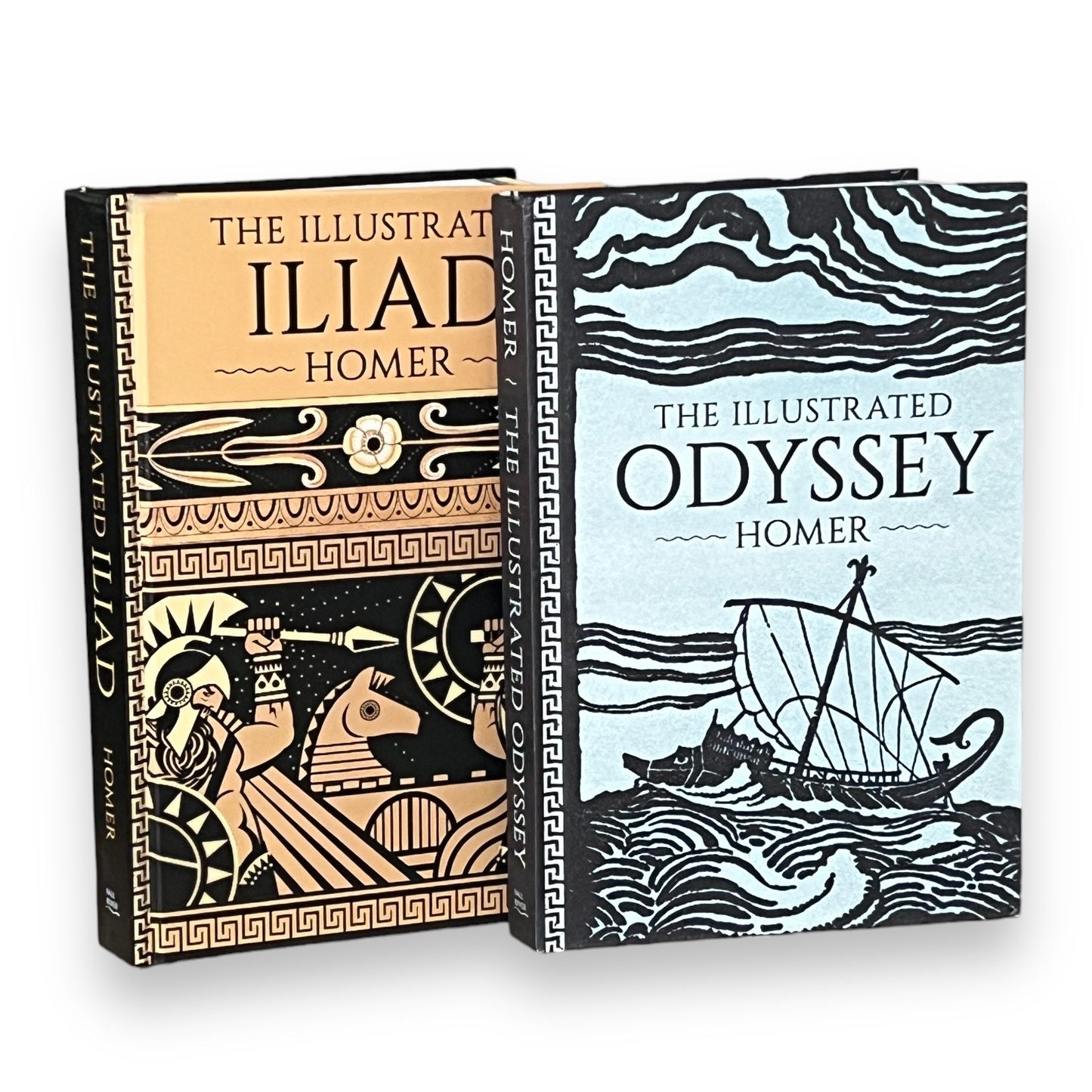 2-Book Set: The Illustrated Iliad & Odyssey by Homer - Collectible Deluxe Hardcover