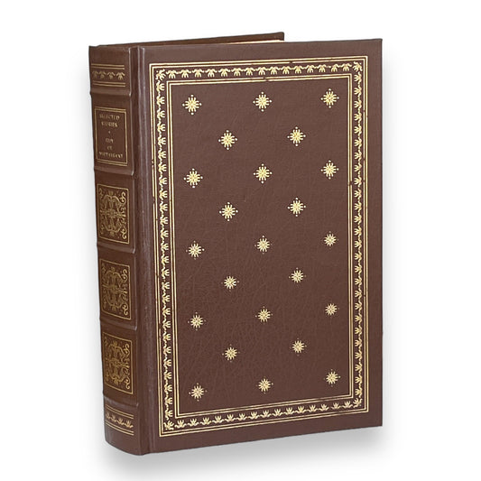 Selected Stories by Guy de Maupassant - Leather Bound -The Franklin Library, 1983