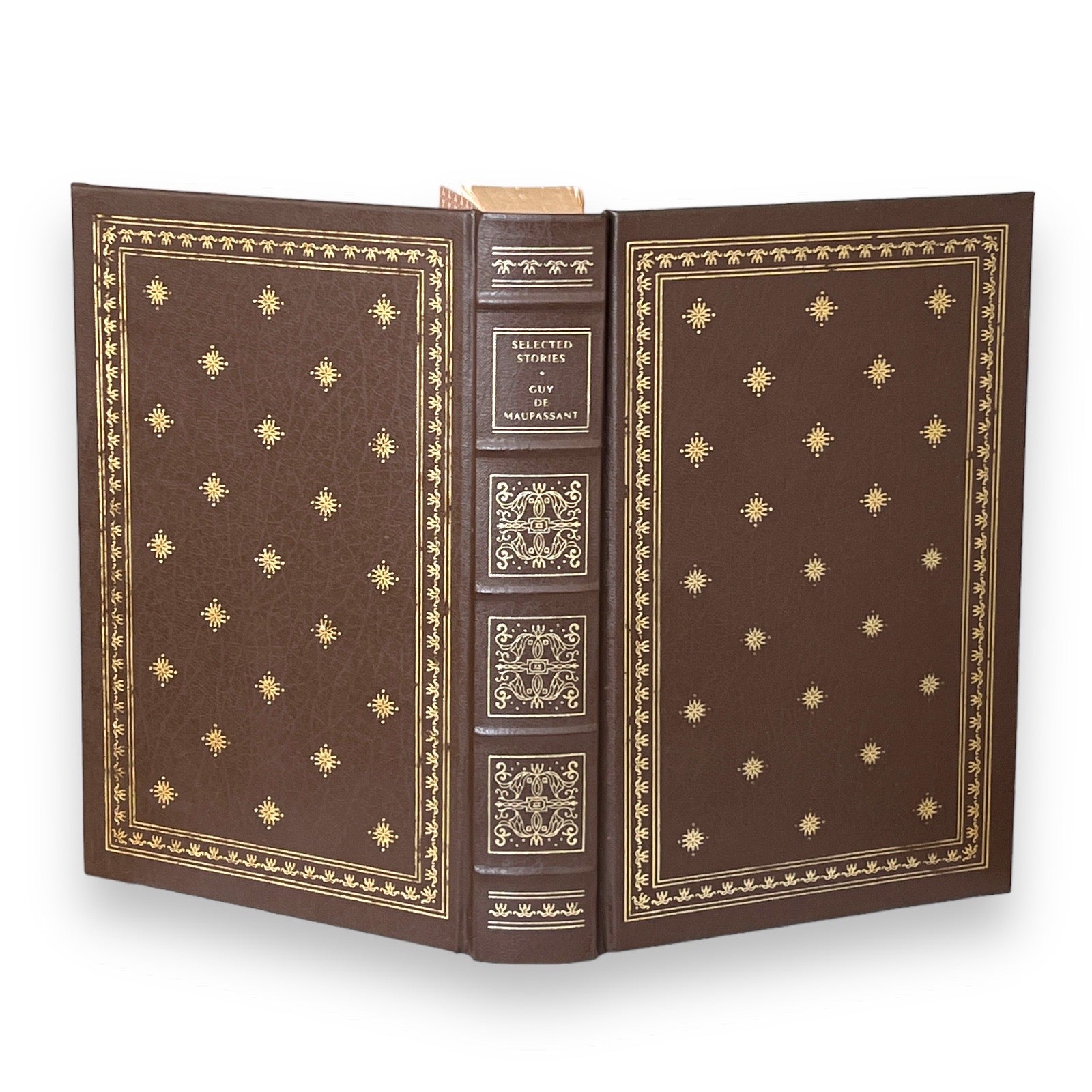 Selected Stories by Guy de Maupassant - Leather Bound -The Franklin Library, 1983