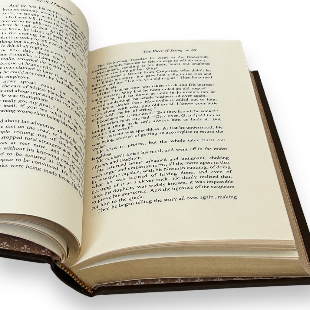 Selected Stories by Guy de Maupassant - Leather Bound -The Franklin Library, 1983