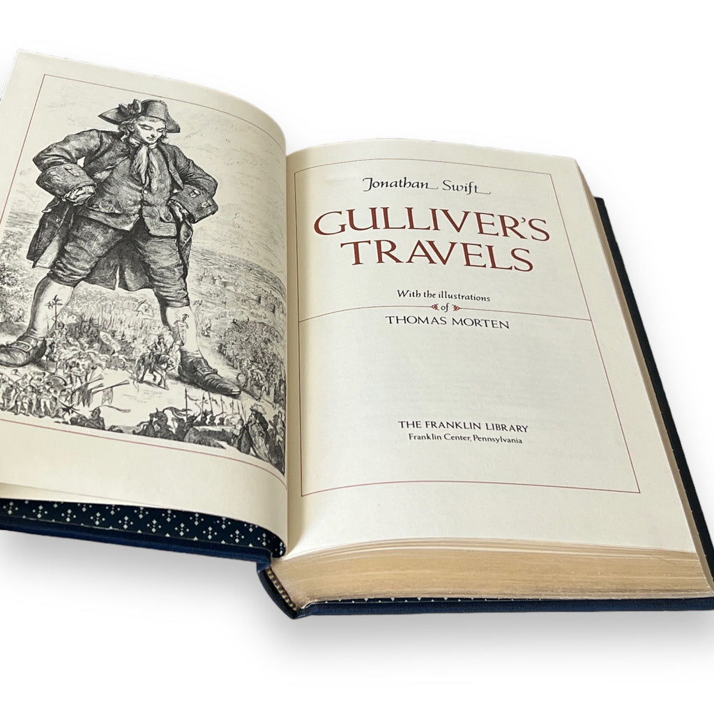 Gulliver's Travels by Jonathan Swift - Leather Bound -The Franklin Library, 1979