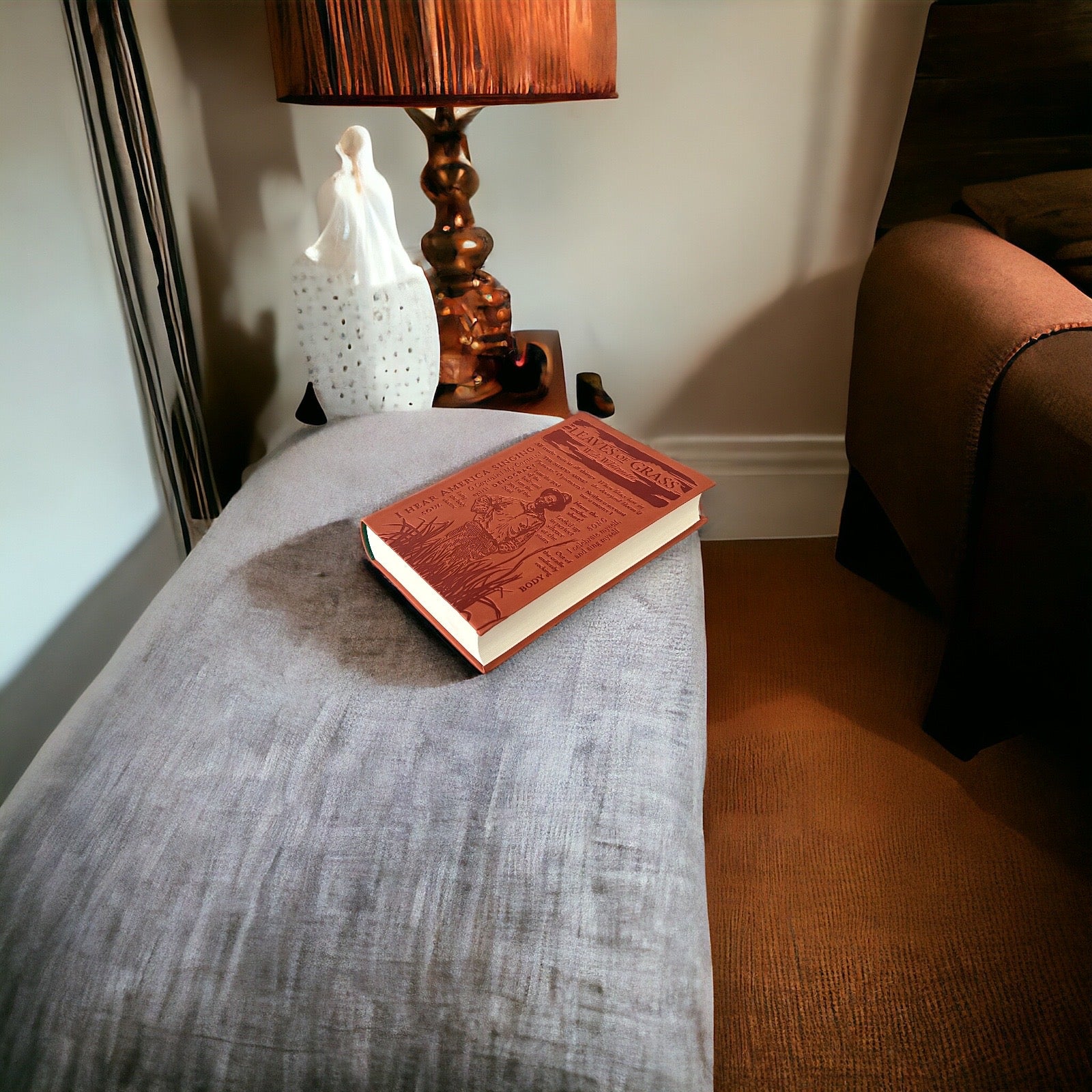 LEAVES OF GRASS by Walt Whitman - Collectible Deluxe Special Gift Edition - Flexi Bound Faux Leather Cover - Home Decor - Classic Book