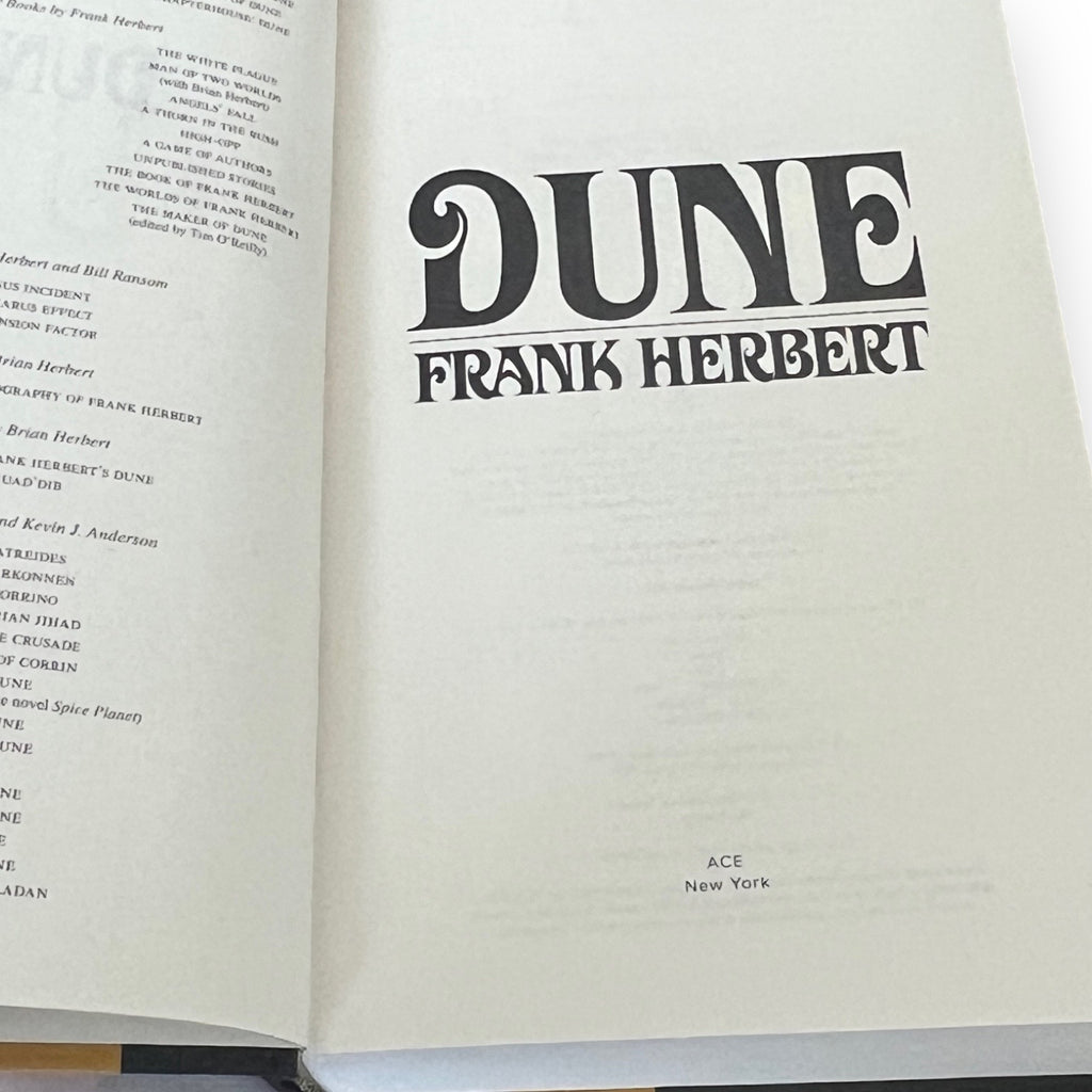 Dune by Frank Herbert, Book One - Hardcover