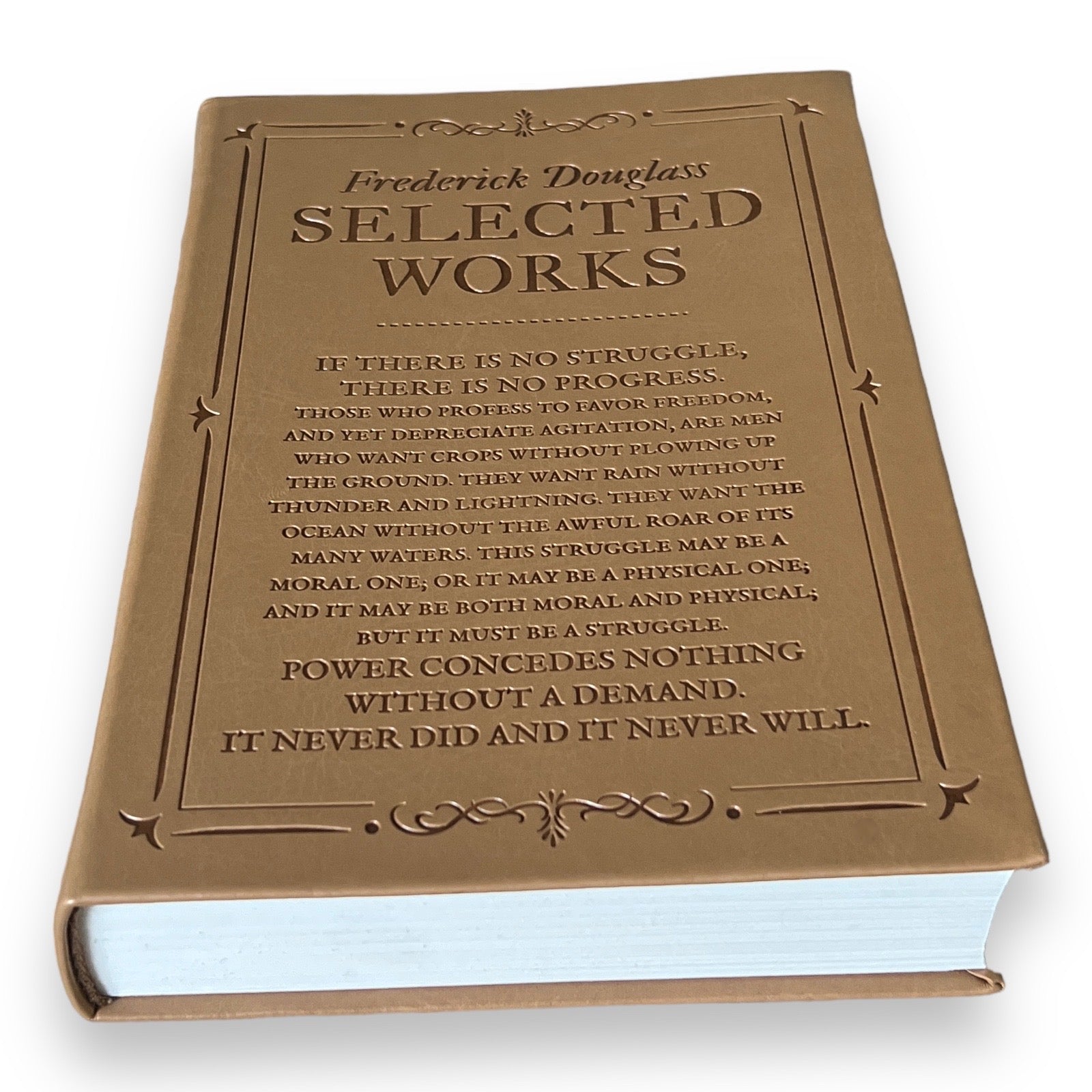 Frederick Douglass: Selected Works - Collectible Flexi Bound Faux Leather Cover