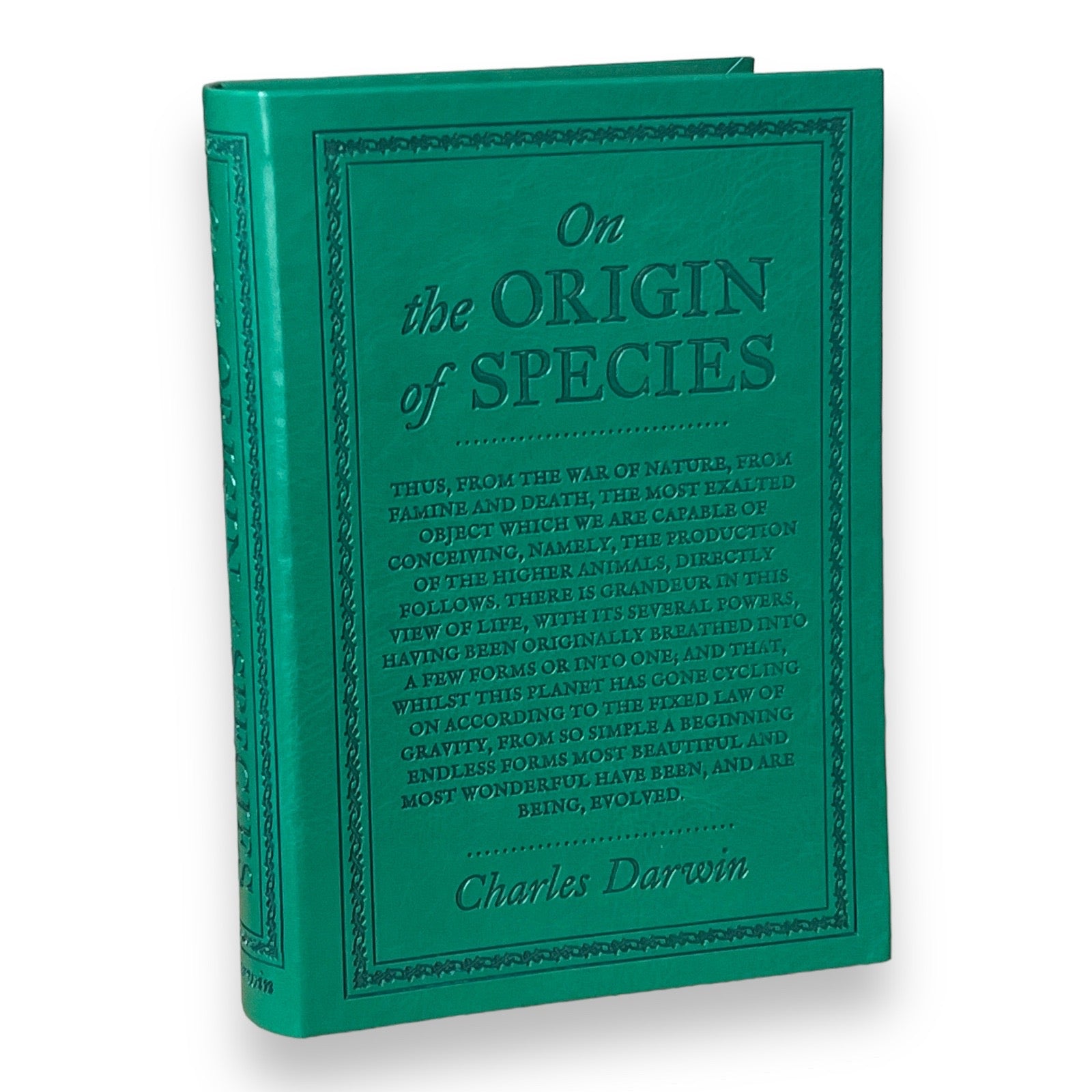 On the Origin of Species by Charles Darwin - Collectible Flexi Bound Faux Leather Cover