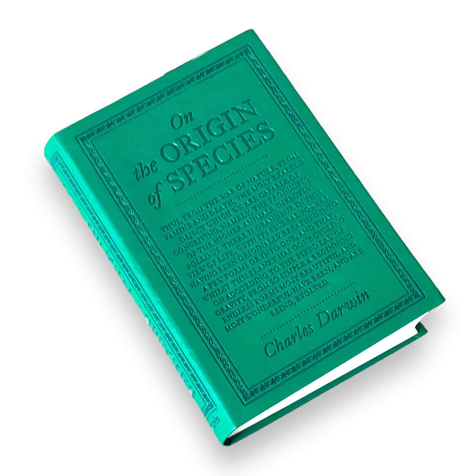 On the Origin of Species by Charles Darwin - Collectible Flexi Bound Faux Leather Cover