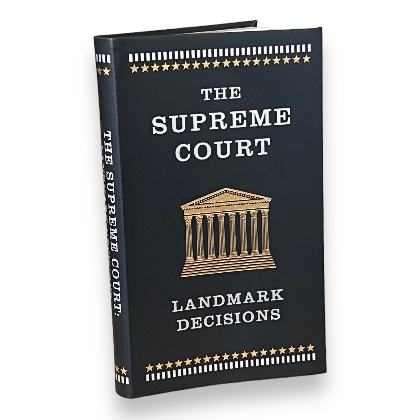 The SUPREME COURT LANDMARK Decisions 20 Cases - Collectible Deluxe Pocket Size 7X4 Edition Flexi Bound Faux Leather Cover - Classic Book