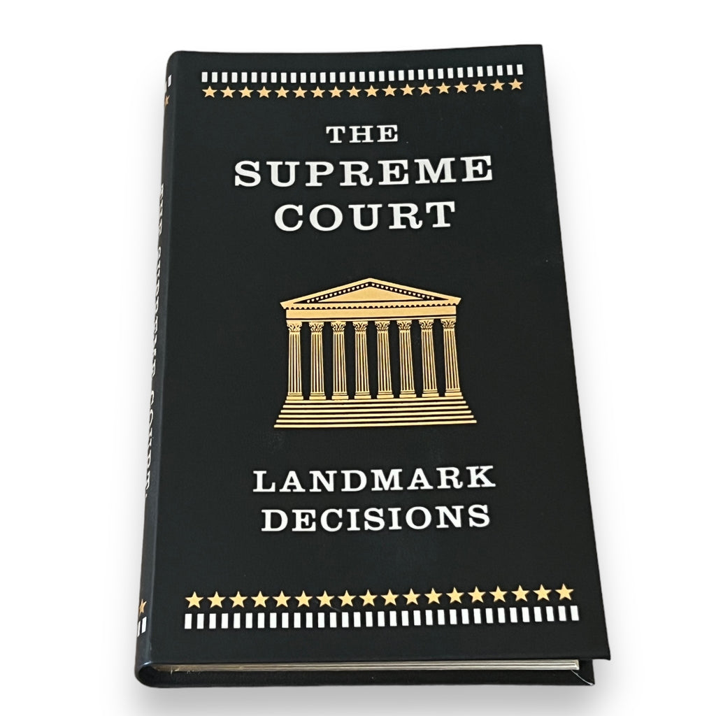 The Supreme Court: Landmark Decisions: 20 Cases That Changed America - Collectible Flexi Bound Faux Leather Cover - Pocket Size 7"X4"