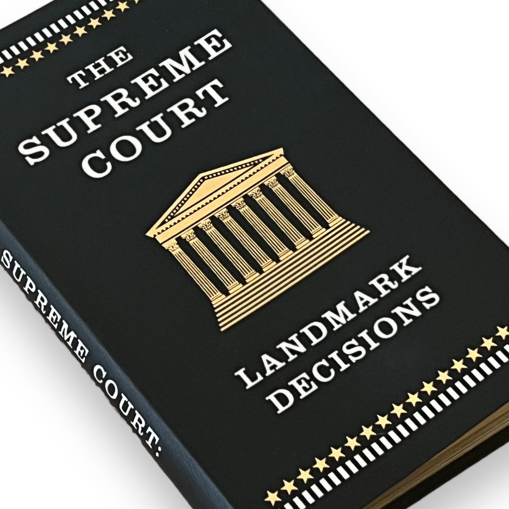 The Supreme Court: Landmark Decisions: 20 Cases That Changed America - Collectible Flexi Bound Faux Leather Cover - Pocket Size 7"X4"