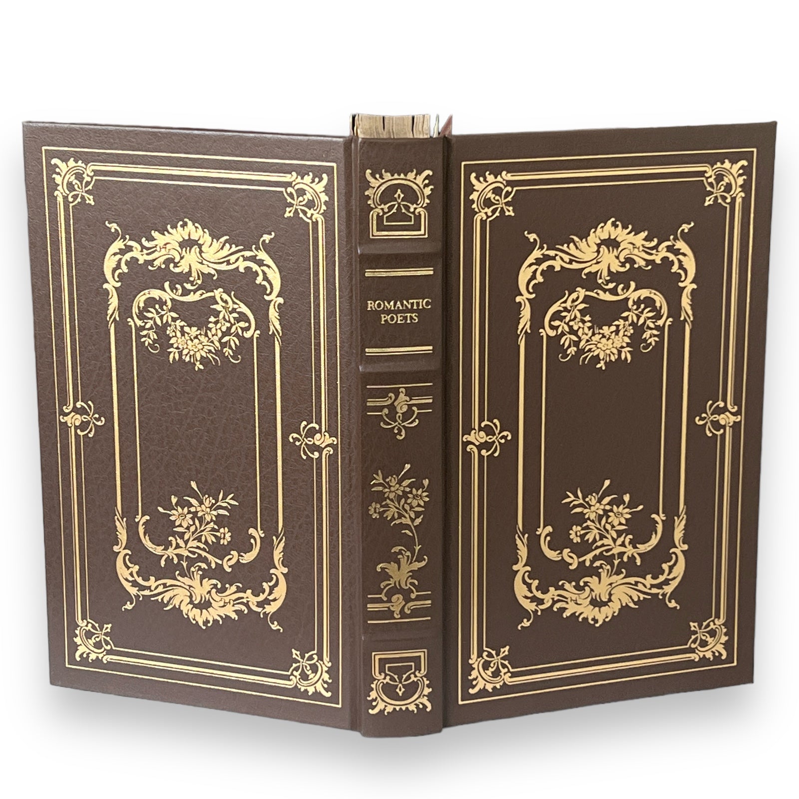 Romantic Poets William Blake to Edgar Poe - Leather Bound -The Franklin Library, 1982