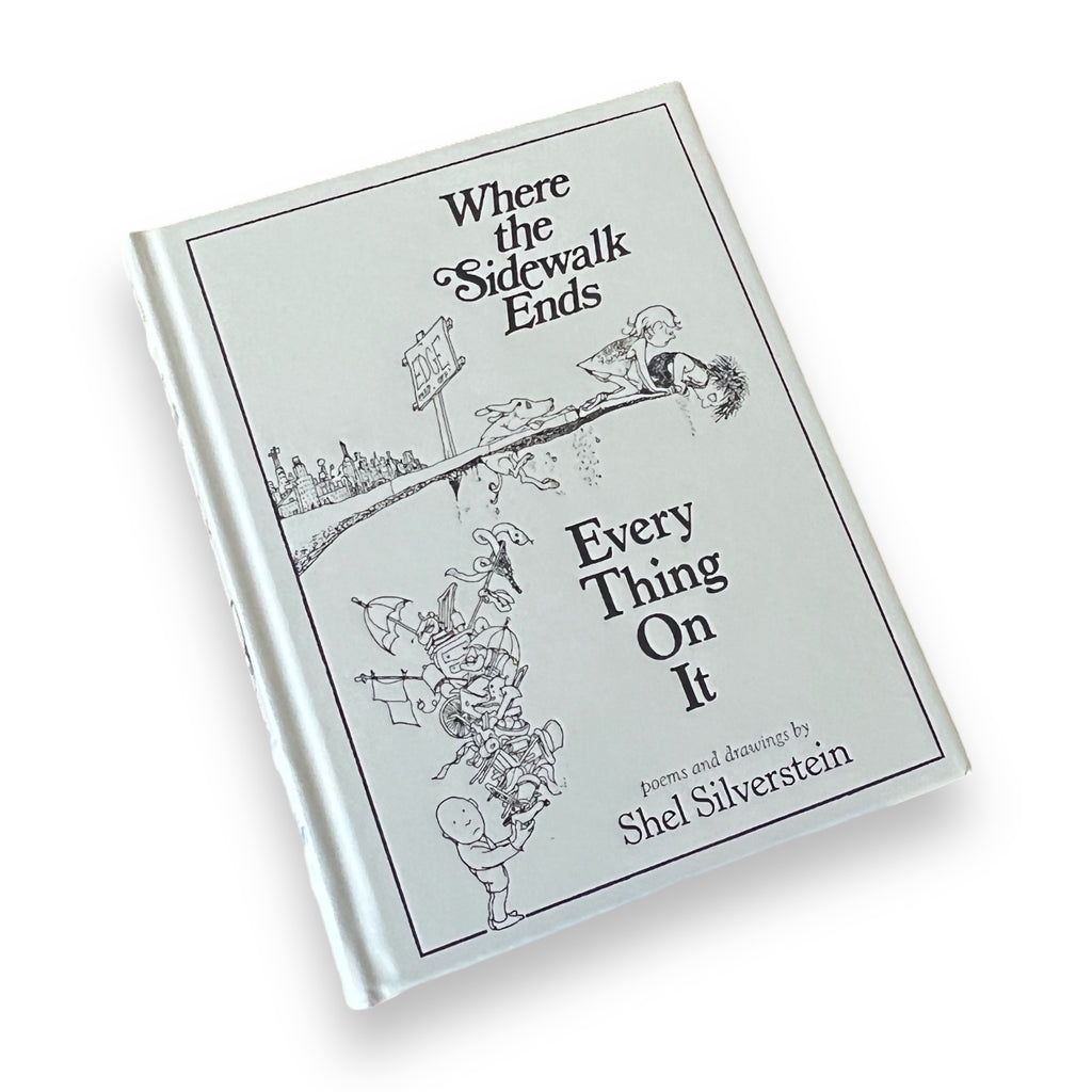 Where the Sidewalk Ends/Every Thing On It: Poems and Drawings by Shel Silverstein- Collectible Deluxe Special Edition - Leather Bound Book