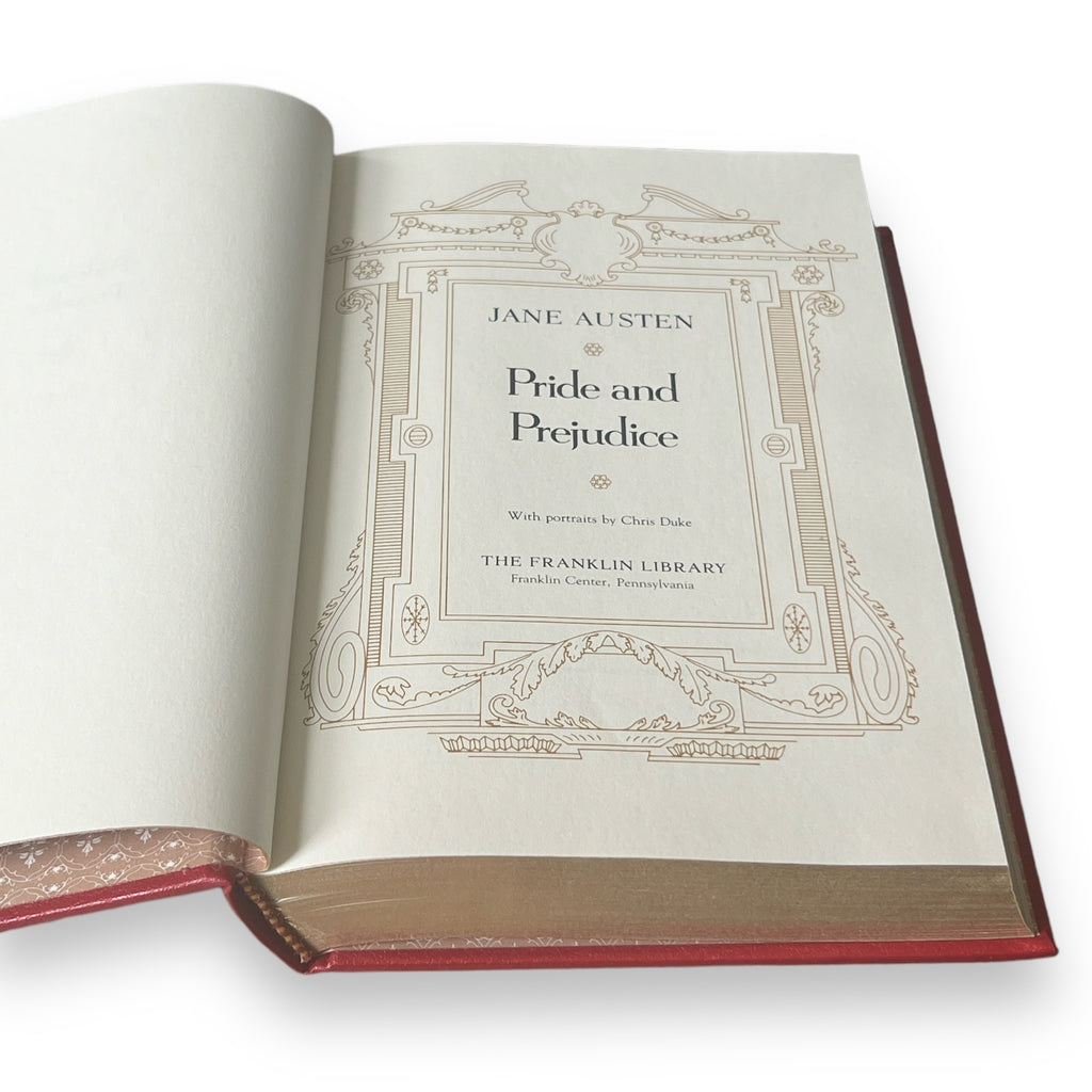 Pride And Prejudice by Jane Austen - Leather Bound - The Franklin Library, 1980