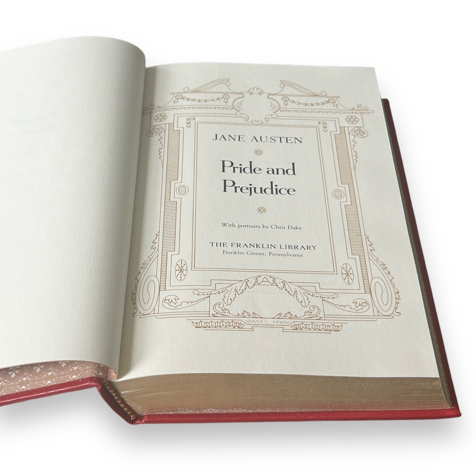 Pride And Prejudice by Jane Austen - Leather Bound - The Franklin Library, 1980