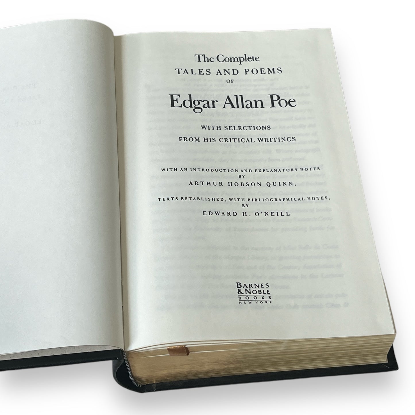 The Complete Tales & Poems Of Edgar Allan Poe - Collectible Leather Bound Hardcover - B&N, 1992