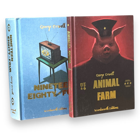 2-Book Set: 1984 & Animal Farm by George Orwell - Collectible Compact Hardcover