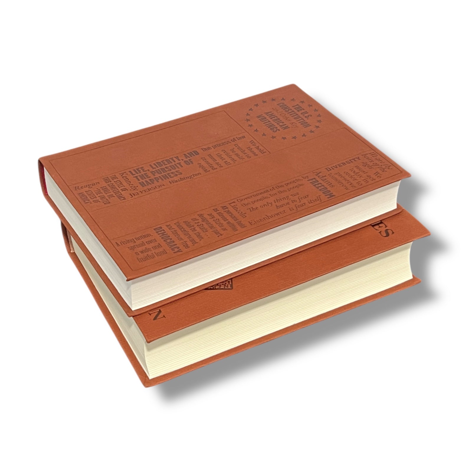2-Book Set: US Constitution & Charles Darwin - Collectible Flexi Clothbound Cover