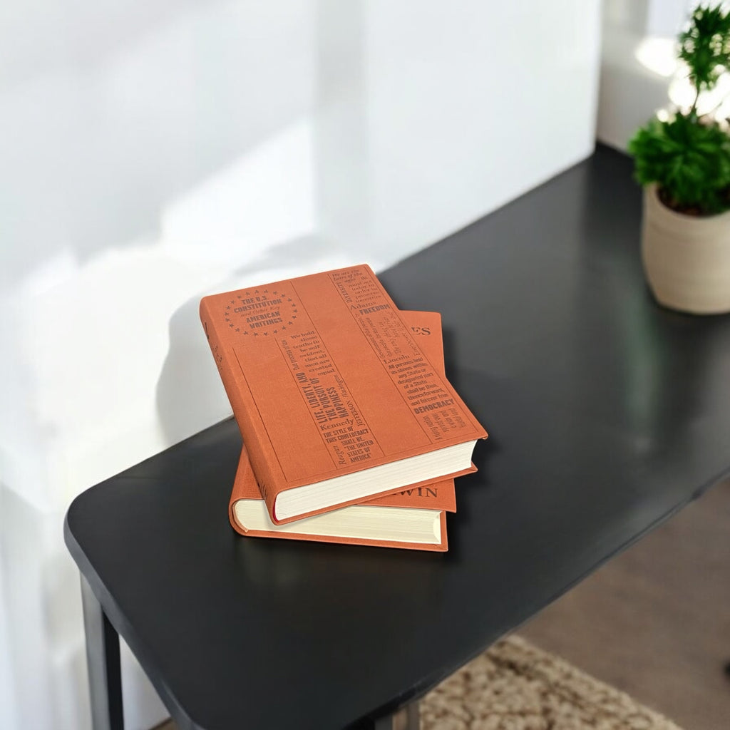 2-Book Set: US Constitution & Charles Darwin - Collectible Flexi Clothbound Cover