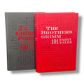 2 Book Set: The Brothers GRIMM 101 & 110 Fairy Tales - Collectible Soft Leather Feel Cover