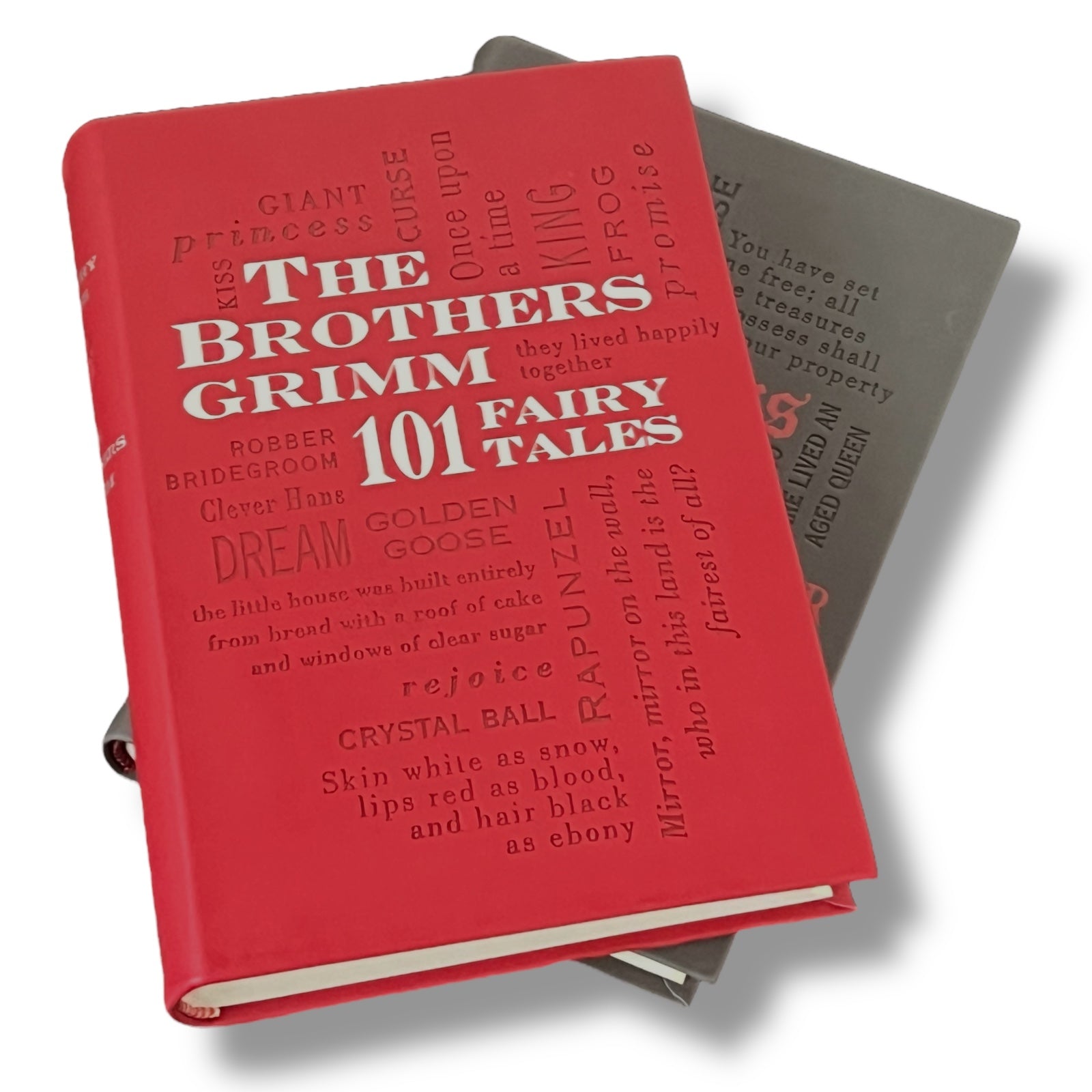 2 Book Set: The Brothers GRIMM 101 & 110 Fairy Tales - Collectible Soft Leather Feel Cover