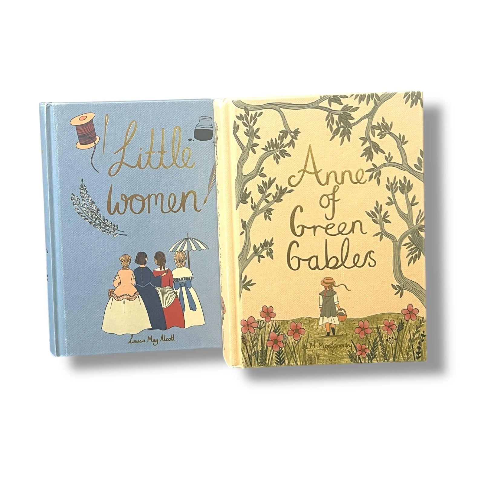 2 Book Set: Little Women by Louisa May Alcott & Anne of Green Gables by Montgomery - Collectible Hardcover