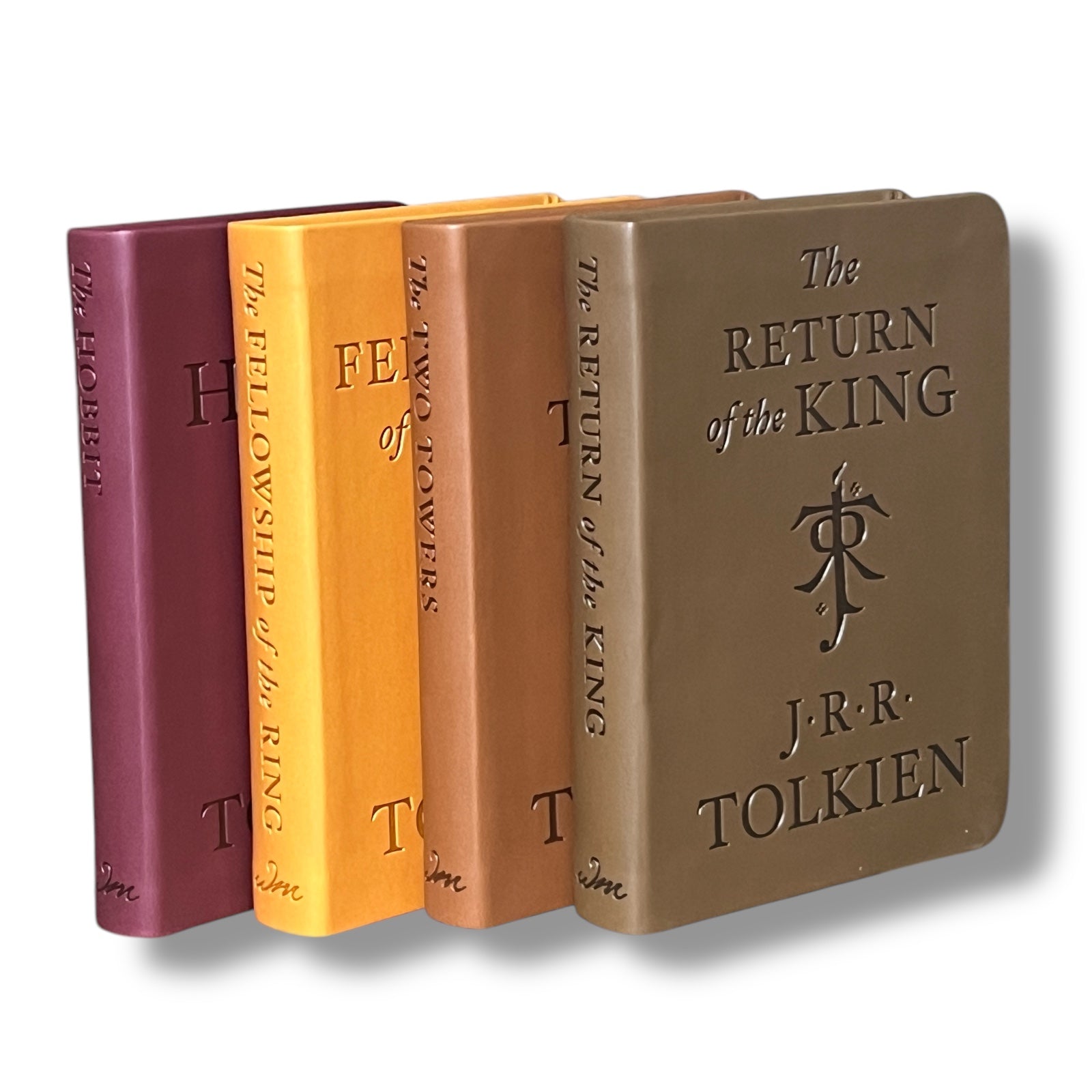 4 Pocket Book Boxed Set: The Hobbit & The Lord Of The Rings by J.R.R. Tolkien - Flexi Bound Leather Covers