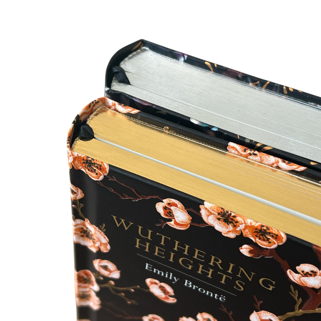 2-Book Set: Pride and Prejudice by Jane Austen & Wuthering Heights by Emily Bronte - Collectible Deluxe Colorful Gilded Hardcover Edition