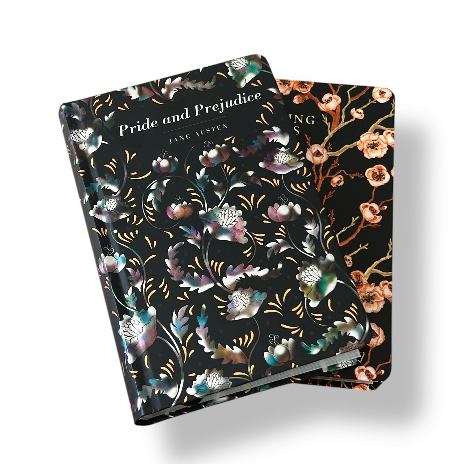 2-Book Set: Pride and Prejudice by Jane Austen & Wuthering Heights by Emily Bronte - Collectible Deluxe Colorful Gilded Hardcover Edition