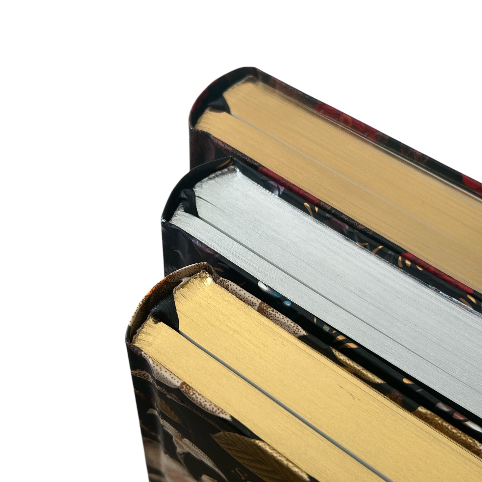 3-Book Set: Pride and Prejudice, Sense and Sensibility, Mansfield Park by Jane Austen - Colorful Gilded Hardcover