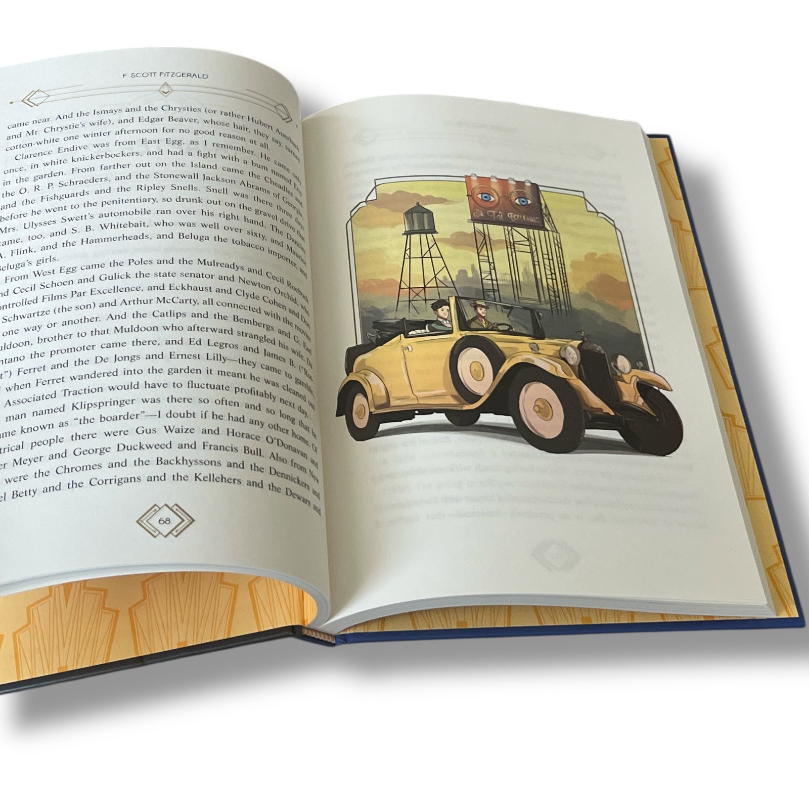 The Great Gatsby by F. Scott Fitzgerald - Illustrated Hardcover