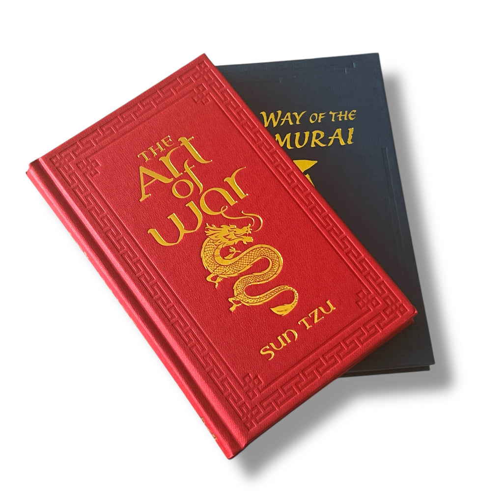 2-Book Set: The Way of the Samurai & The Art of War - Gilded Pocket Edition - Illustrated Hardcover