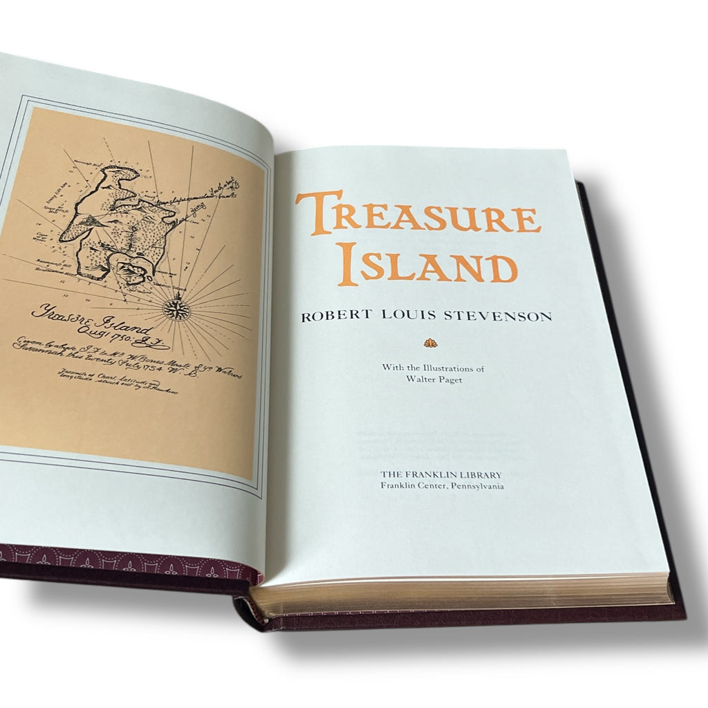 Treasure Island by Robert Louis Stevenson - Leather Bound -The Franklin Library, 1984