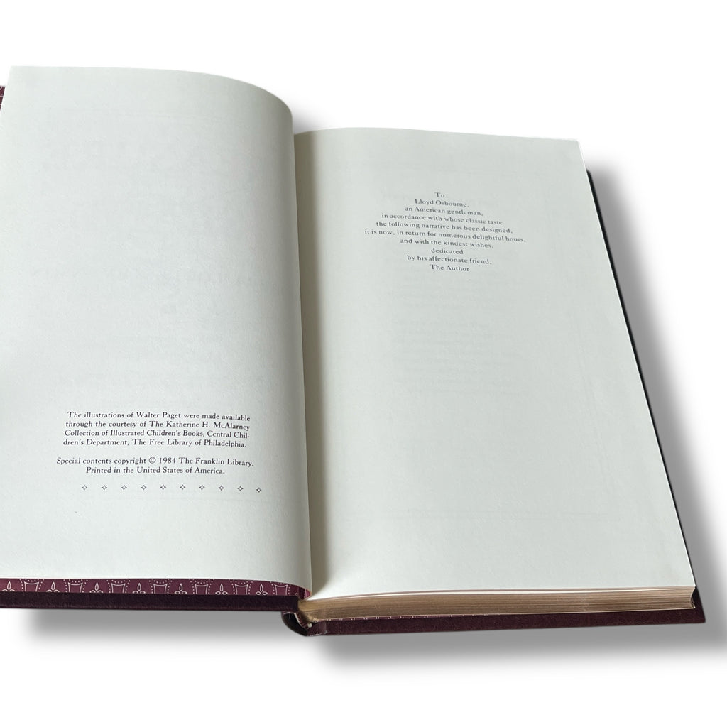 Treasure Island by Robert Louis Stevenson - Leather Bound -The Franklin Library, 1984