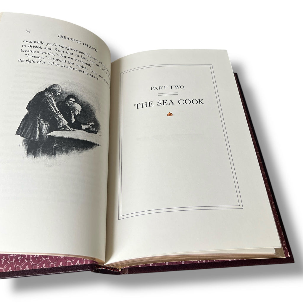Treasure Island by Robert Louis Stevenson - Leather Bound -The Franklin Library, 1984